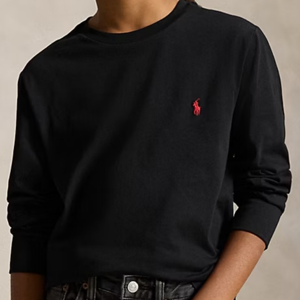 Ralph Lauren Kids Black Long Sleeve Tee Sz. XL